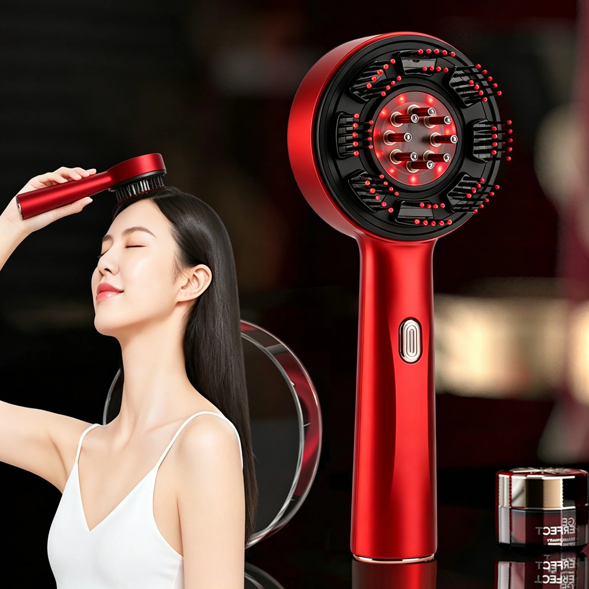 Scalp Massager Electric - Peine de Masaje Eléctrico Portátil, Peine
