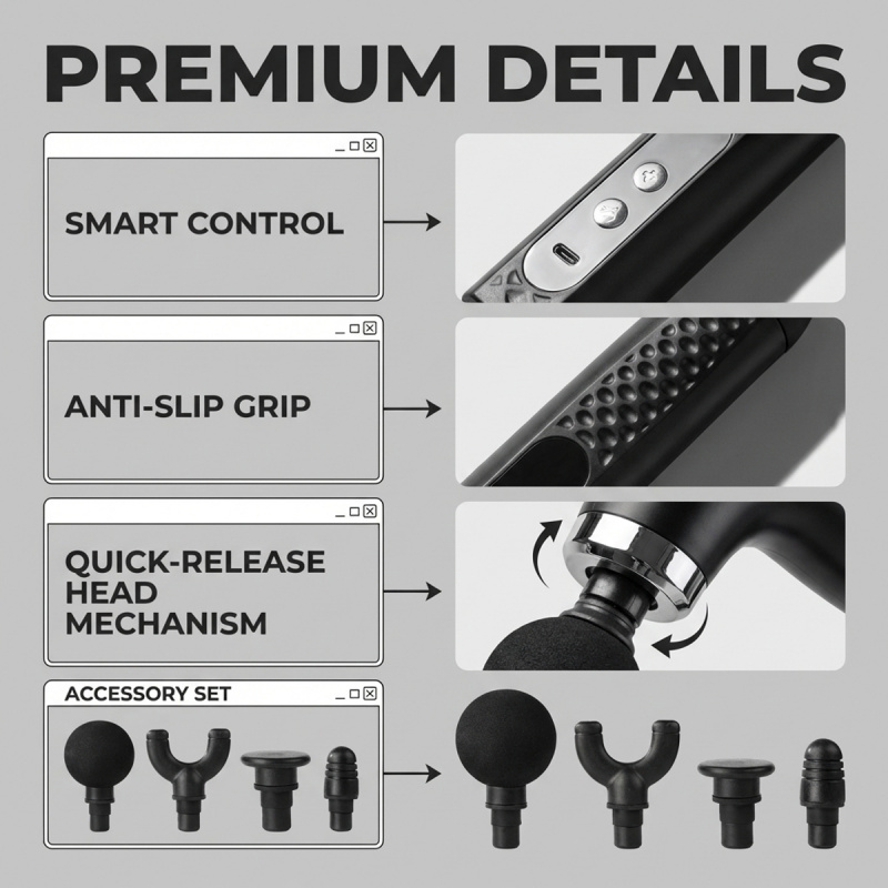 Pistola de Masaje Muscular Elé - Scalp Massager Electric reseña y precio
