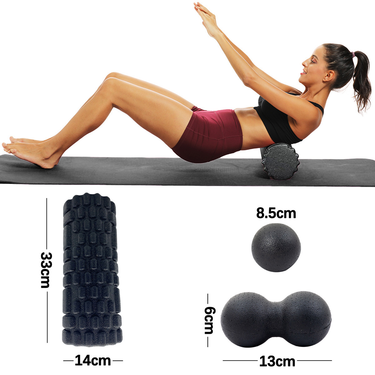 Rodillo de Yoga para masaje, j - Foam Roller Trigger Point reseña y precio